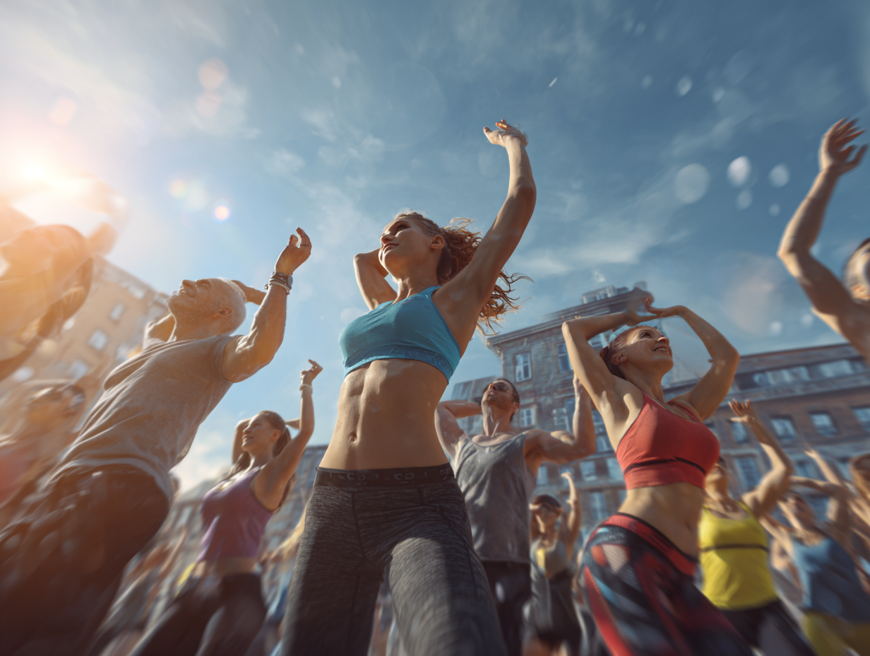 Група початківців на тренуванні